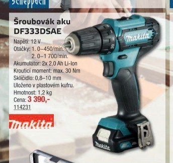 Šroubovák aku DF333DSAE - UNI HOBBY akcniletaky.com