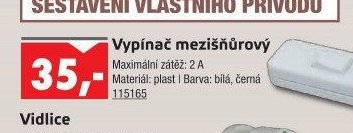 Vypínač mezišňůrový - UNI HOBBY akcniletaky.com