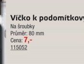 Víčko k podomítkovým krabicím (Na šroubky) - UNI HOBBY akcniletaky.com