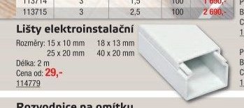 Lišty elektroinstalační - UNI HOBBY akcniletaky.com
