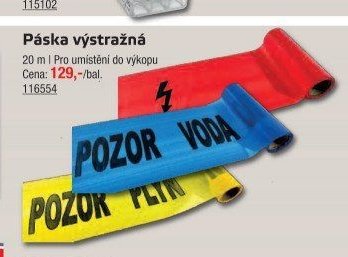 Páska výstražná - UNI HOBBY akcniletaky.com
