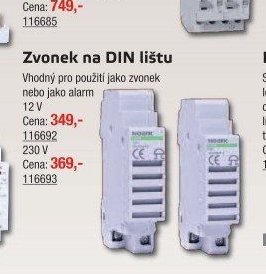 Zvonek na DIN lištu (116692) - UNI HOBBY akcniletaky.com
