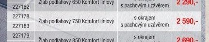 Žlab podlahový 750 Komfort liniový - UNI HOBBY akcniletaky.com
