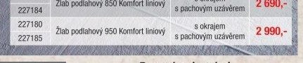 Žlab podlahový 950 Komfort liniový - UNI HOBBY akcniletaky.com