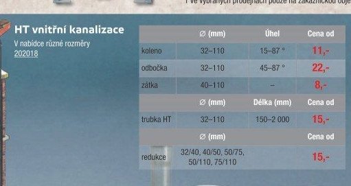 HT vnitřní kanalizace - UNI HOBBY akcniletaky.com