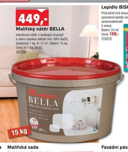 Malířský nátěr BELLA - UNI HOBBY akcniletaky.com