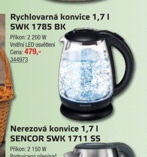 Rychlovarná konvice 1,7 l SWK 1785 BK - UNI HOBBY akcniletaky.com