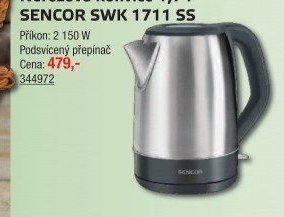 Nerezová konvice 1,7 l SENCOR SWK 1711 SS - UNI HOBBY akcniletaky.com