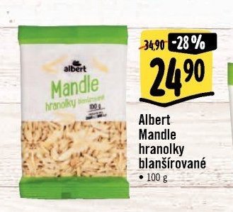 Albert Mandle hranolky blanšírované 100 g