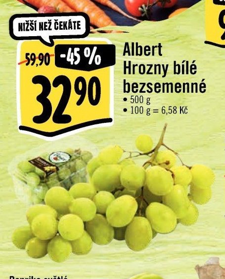 Albert Hrozny bílé bezsemenné