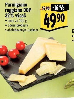 Parmigiano reggiano DOP 32% výseč