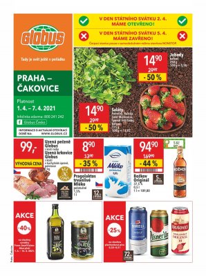 akční leták Globus 1.4.2021-7.4.2021