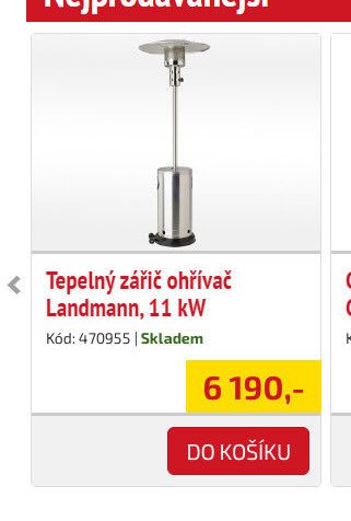 Tepelný zářič ohřívač Landmann - UNI HOBBY akcniletaky.com