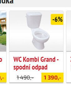 WC Kombi Grand - spodní odpad - UNI HOBBY akcniletaky.com