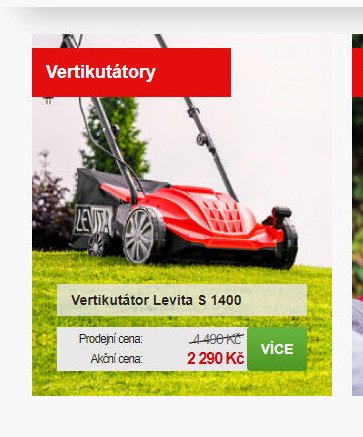 Vertikutátor Levita S 1400 - Mountfield akcniletaky.com