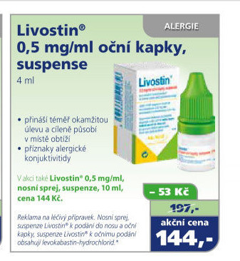 Oční kapky Livostin