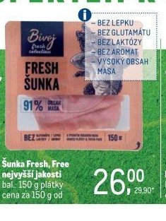 Šunka Fresh, Free nejvyšší jakosti