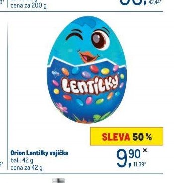 Orion Lentilky vajíčka