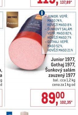 Junior 1977, Gothaj 1977, Šunkový salám zauzený 1977
