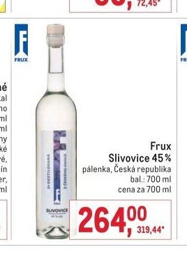 Frux Slivovice 45%