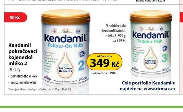 Kendamil pokračovací kojenecké mléko 2