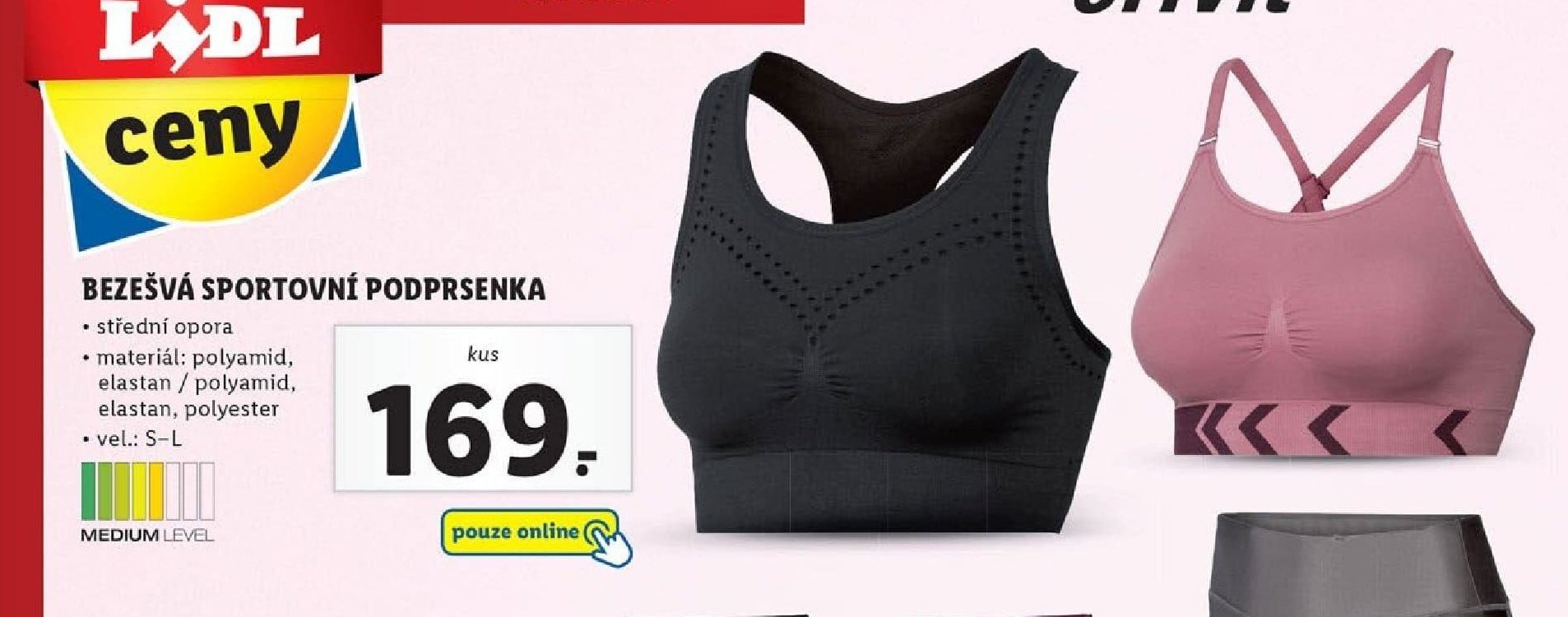 BEZEŠVÁ SPORTOVNÍ PODPRSENKA