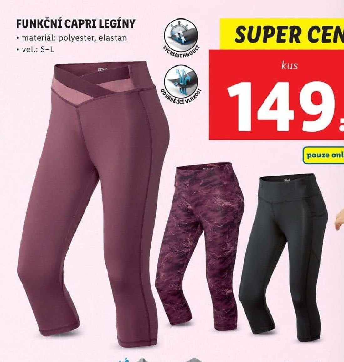 Funkční capri legíny