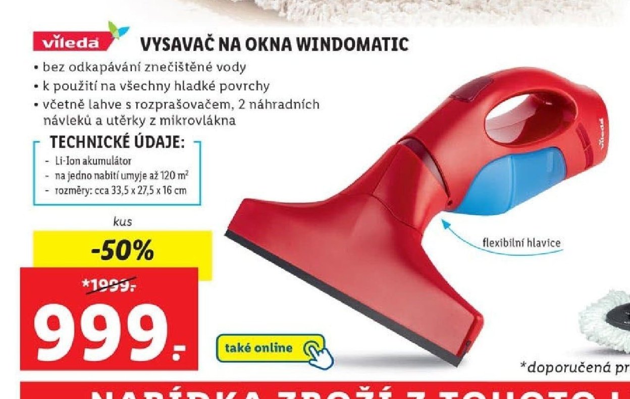Vileda Vysavač na okna Windomatic