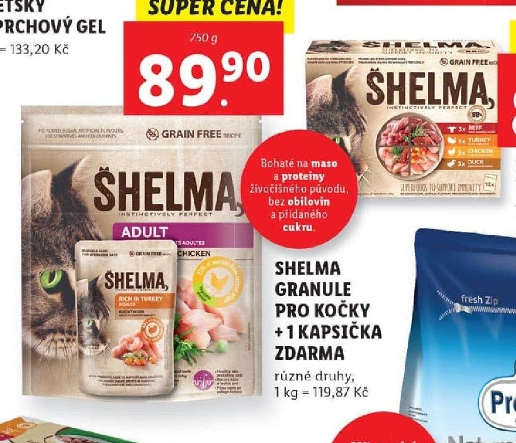 SHELMA GRANULE PRO KOČKY + 1 KAPSIČKA ZDARMA