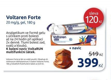 Voltaren Forte 20 mg/g, gel, 180 g