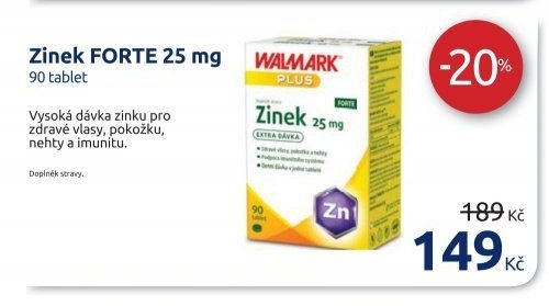 Zinek FORTE 25 mg 90 tablet