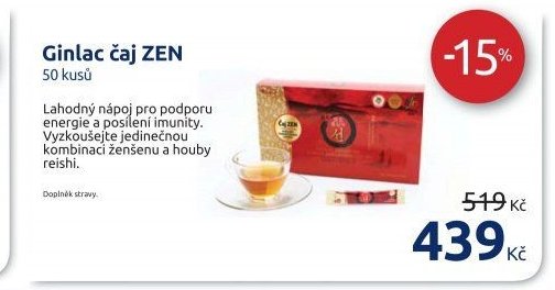 Ginlac čaj ZEN 50 kusů
