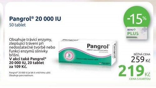 Pangrol 20 000 IU 50 tablet