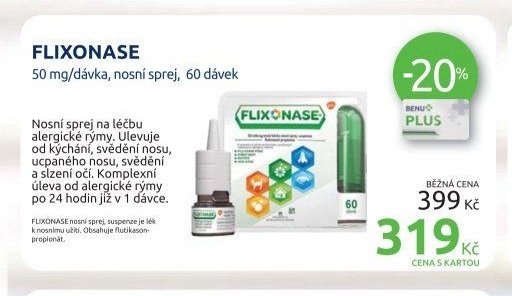FLIXONASE 50 mg/dávka, nosní sprej, 60 dávek