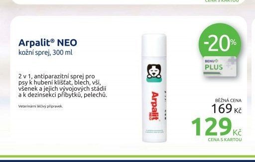 Arpalit NEO kožní sprej, 300 ml