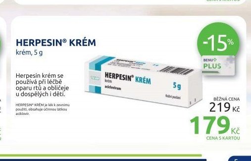 HERPESIN KRÉM krém, 5 g