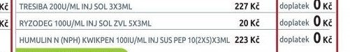 TRESIBA 200U/ML INJ SOL 3X3ML