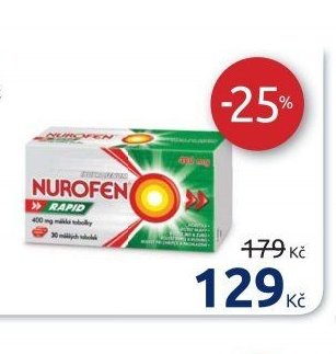 NUROFEN Rapid 400 mg, 30 měkkých tobolek
