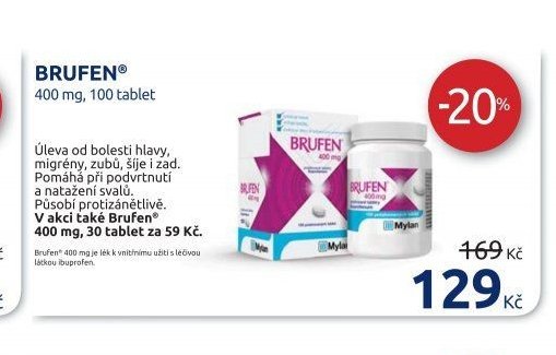 BRUFEN 400 mg, 100 tablet