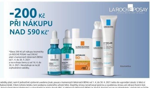 La Roche-Posay sleva 200 Kč při nákupu nad 590 Kč