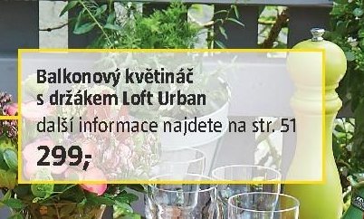 Balkonový květináč s držákem Loft Urban - BAUHAUS akcniletaky.com
