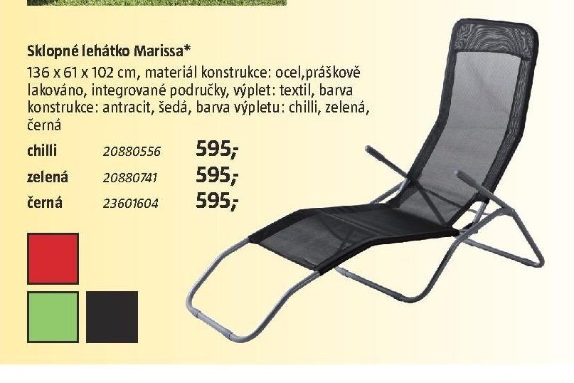 Sklopné lehátko Marissa - BAUHAUS akcniletaky.com