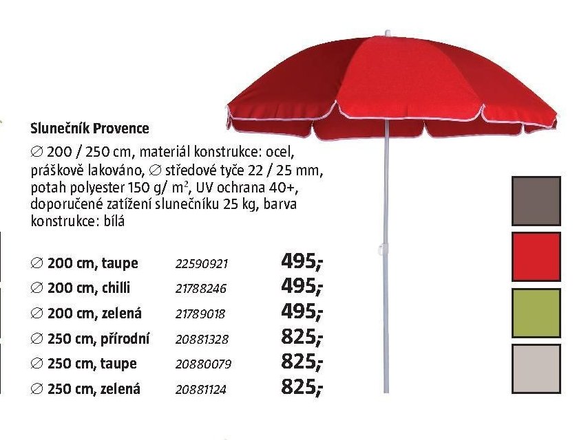 Slunečník Provence - BAUHAUS akcniletaky.com