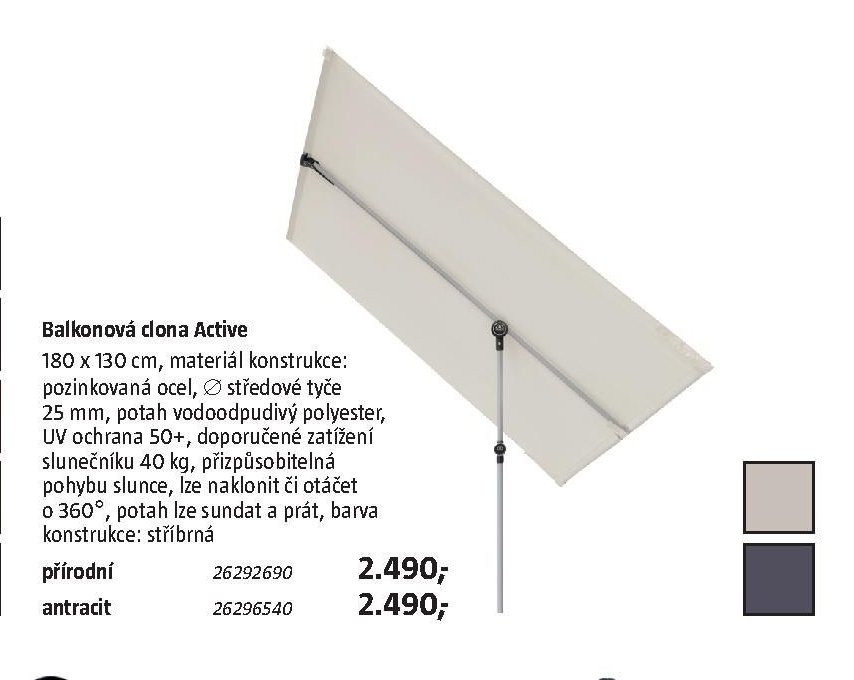 Balkonová clona Active - BAUHAUS akcniletaky.com