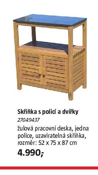 Skříňka s policí a dvířky 27049437 - BAUHAUS akcniletaky.com