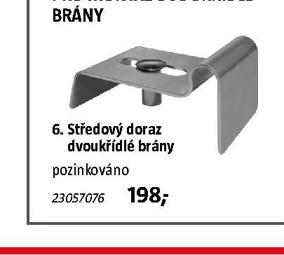Středový doraz dvoukřídlé brány - BAUHAUS akcniletaky.com