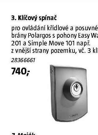 3. Klíčový spínač - BAUHAUS akcniletaky.com