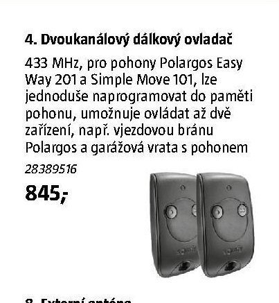4. Dvoukanálový dálkový ovladač - BAUHAUS akcniletaky.com