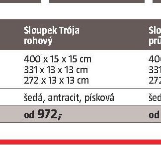 Sloupek Trója rohový - BAUHAUS akcniletaky.com