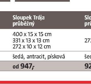 Sloupek Trója průběžný - BAUHAUS akcniletaky.com